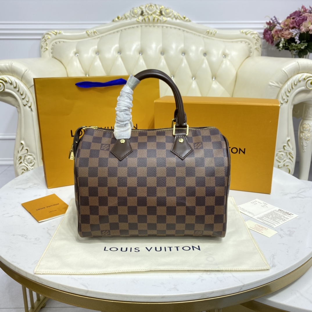 Louis Vuitton SPEEDY BANDOULIERE 25 Damier Ebene Handbag N41365 